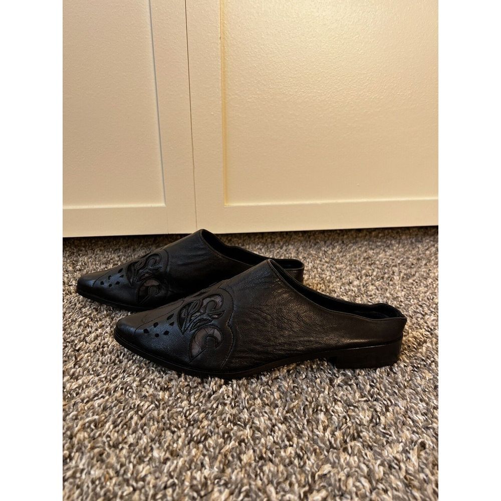 ASOS Mayday Western Leather Mesh‎ Flat Shoes New Without Box Size US 8